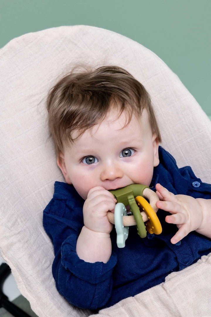 Anilla de actividades de silicona y madera - Olokuti