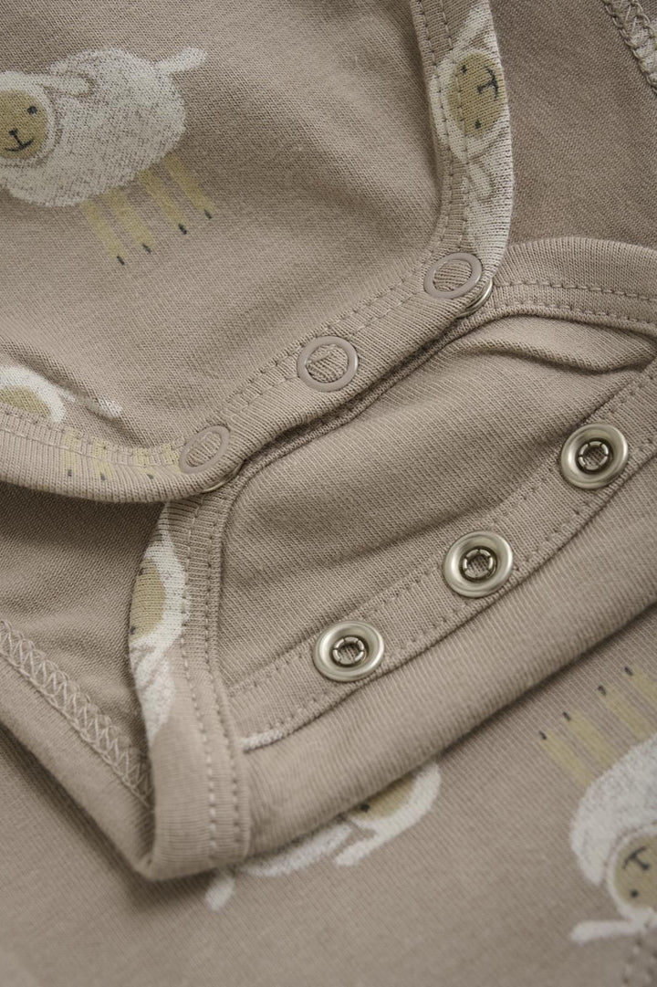 Body ajustable manga larga Sumrall Animales Sand/Nude - Olokuti