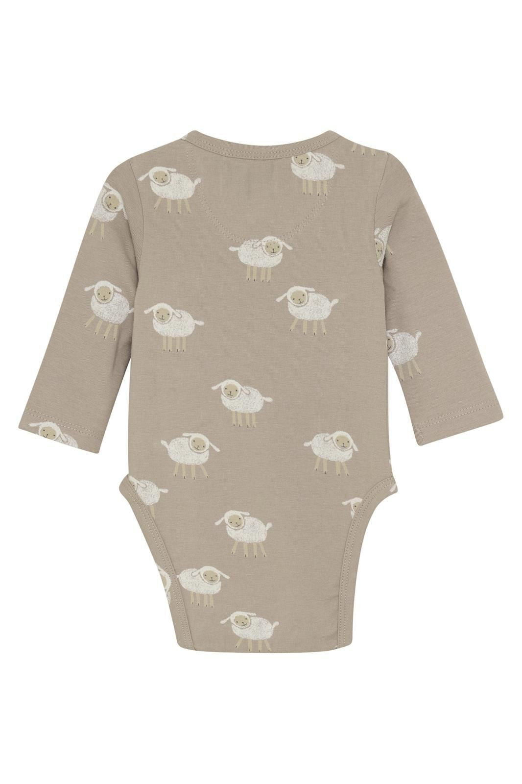 Body ajustable manga larga Sumrall Animales Sand/Nude - Olokuti