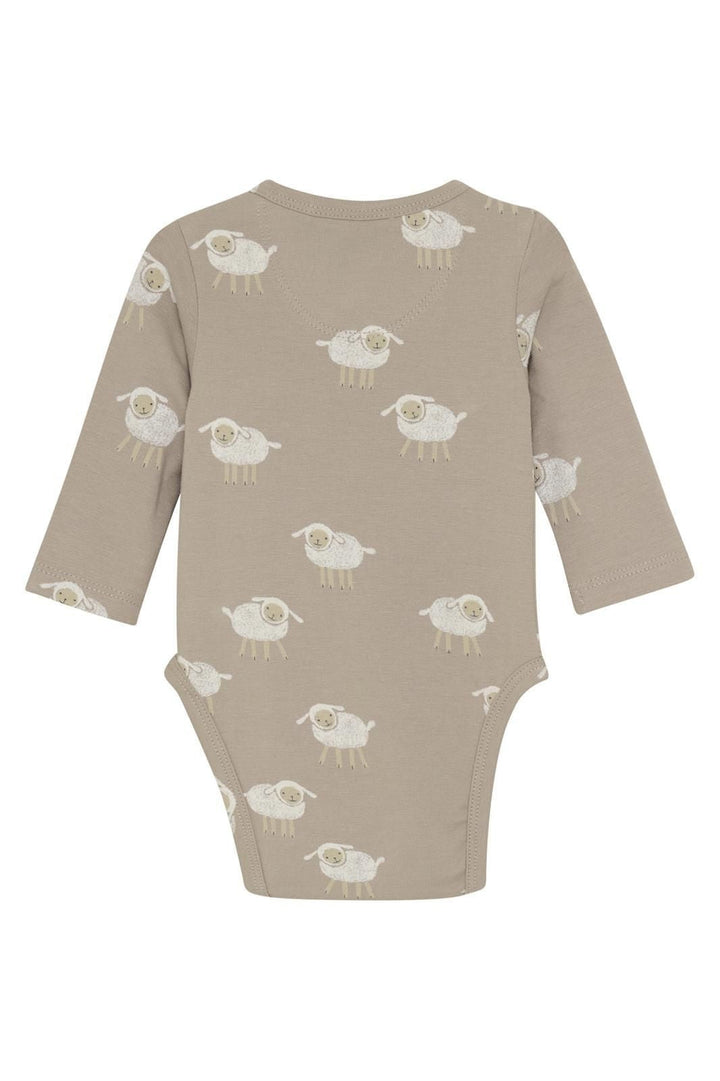 Body ajustable manga larga Sumrall Animales Sand/Nude - Olokuti