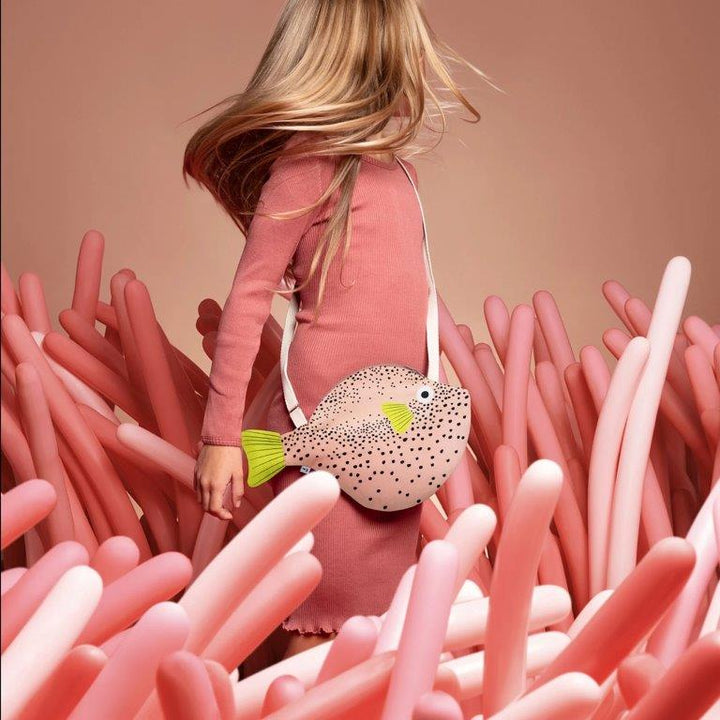 Bolso pequeño Pufferfish (Pez Globo) Rosa - Olokuti