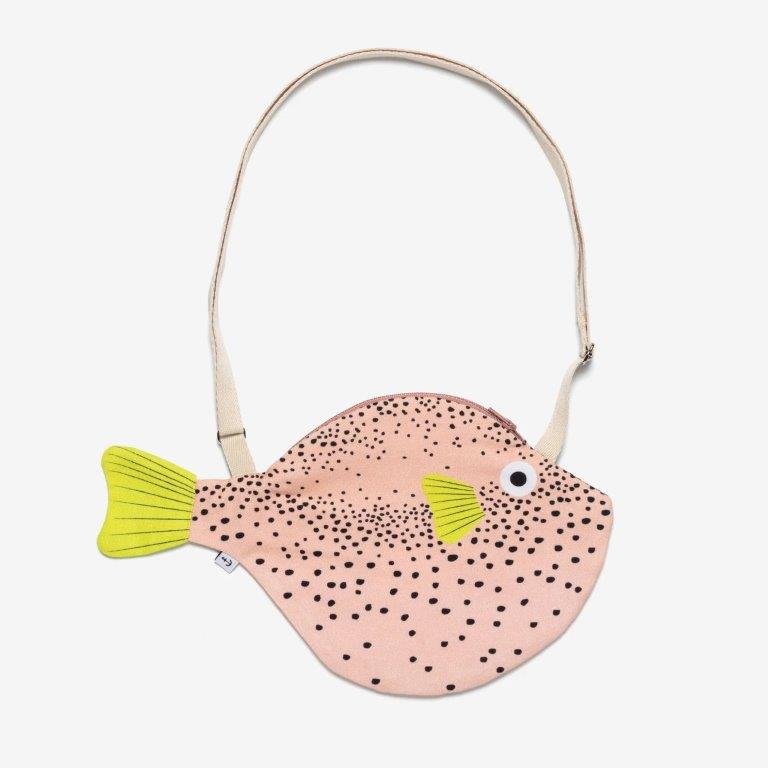 Bolso pequeño Pufferfish (Pez Globo) Rosa - Olokuti
