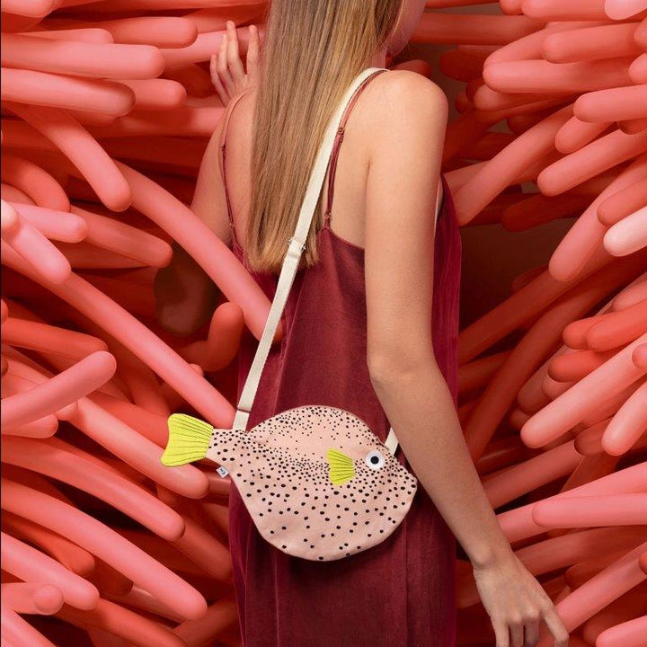 Bolso pequeño Pufferfish (Pez Globo) Rosa - Olokuti