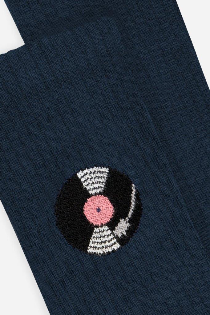 Calcetines Crew Record Azul marino - Olokuti