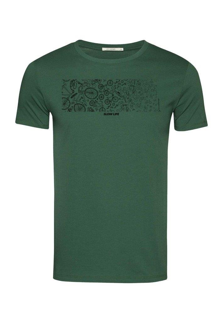 Camiseta Guide Bike Slow Verde botella - Olokuti