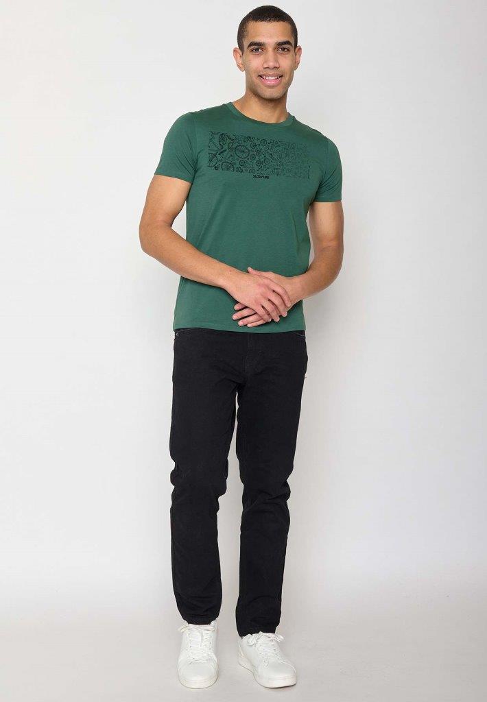 Camiseta Guide Bike Slow Verde botella - Olokuti