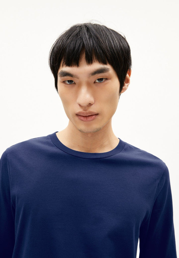 Camiseta manga larga JAAMES LONGSLEEVE Blue noon - Olokuti