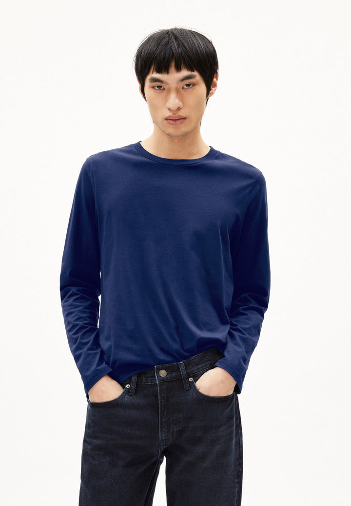 Camiseta manga larga JAAMES LONGSLEEVE Blue noon - Olokuti