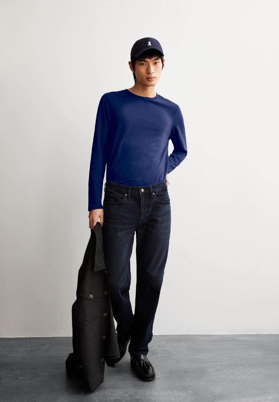 Camiseta manga larga JAAMES LONGSLEEVE Blue noon - Olokuti