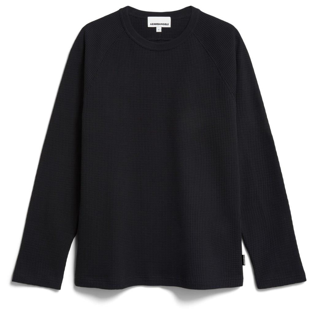 Camiseta m/l JOSUAA WAFFLE Negro - Olokuti