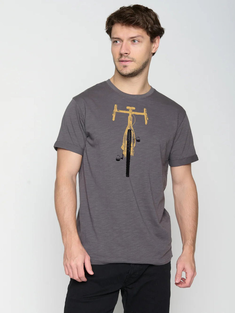 Camiseta Roll Bike Front Stamp Antracita - Olokuti