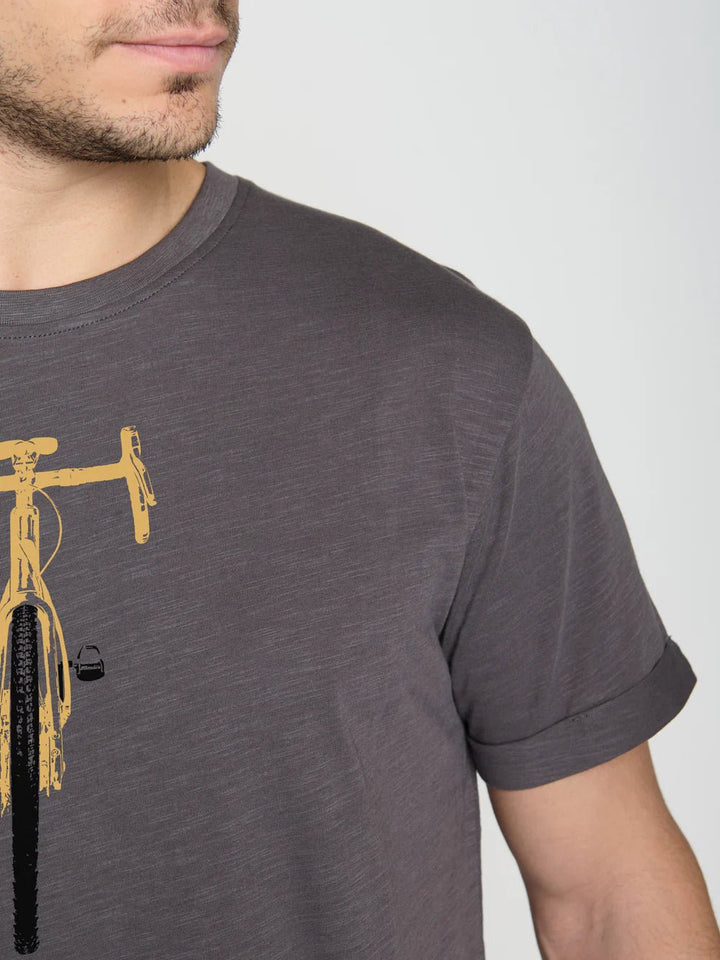 Camiseta Roll Bike Front Stamp Antracita - Olokuti