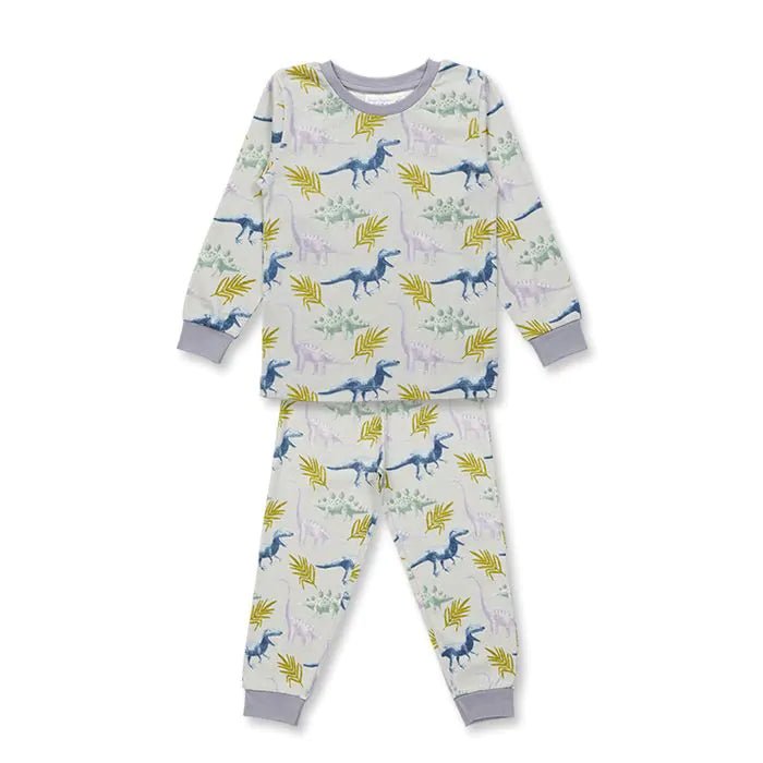 Pijama LONG JOHN Gris claro Dinos - Olokuti