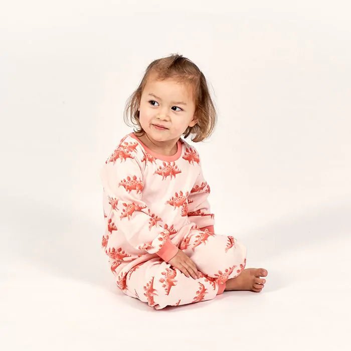 Pijama LONG JOHN Gris claro Dinos - Olokuti