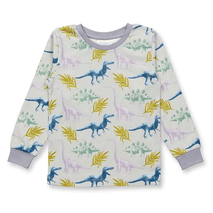 Pijama LONG JOHN Gris claro Dinos - Olokuti