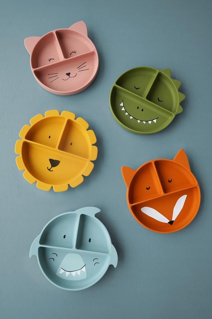 Plato compartimentado de silicona con ventosa - Olokuti