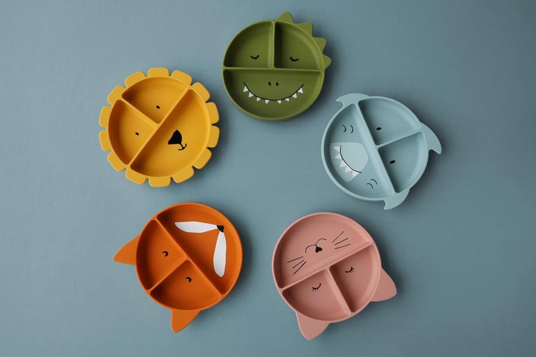 Plato compartimentado de silicona con ventosa - Olokuti