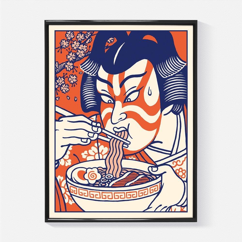 Poster "Kabuki Ramen" A4 - Olokuti