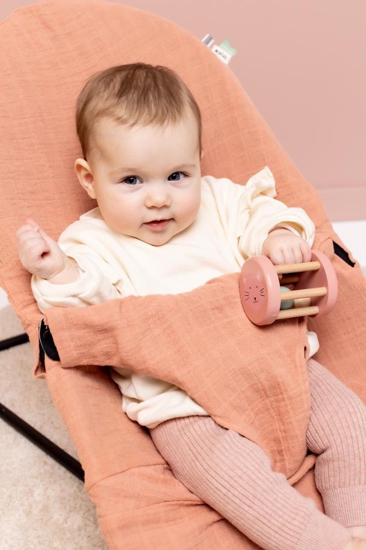 Sonajero rodante de madera - Olokuti