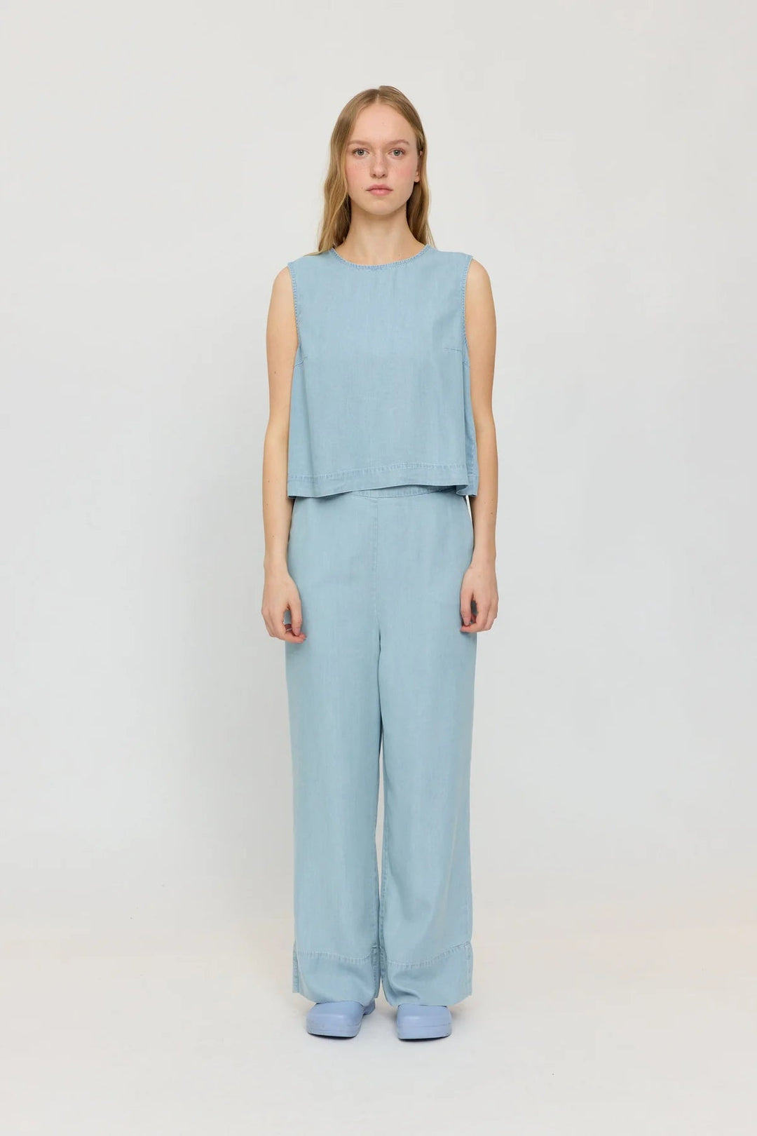 Top Denim Azul claro lavado - Olokuti