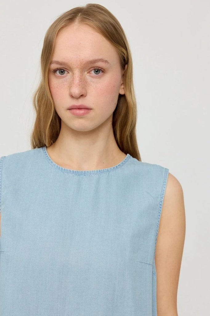 Top Denim Azul claro lavado - Olokuti