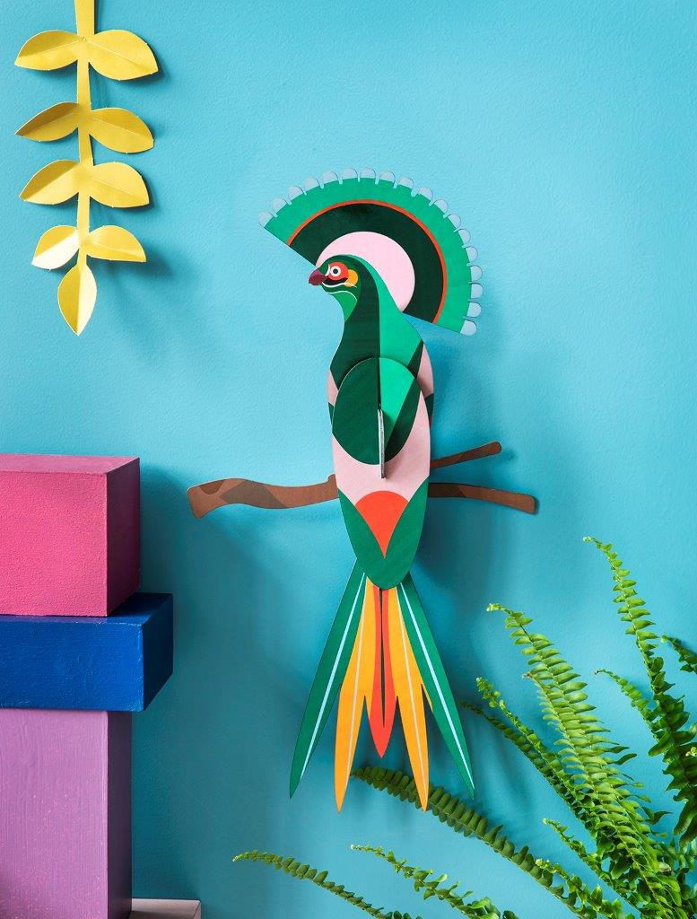 Ave del Paraíso Pájaros Arte Floral - Olokuti