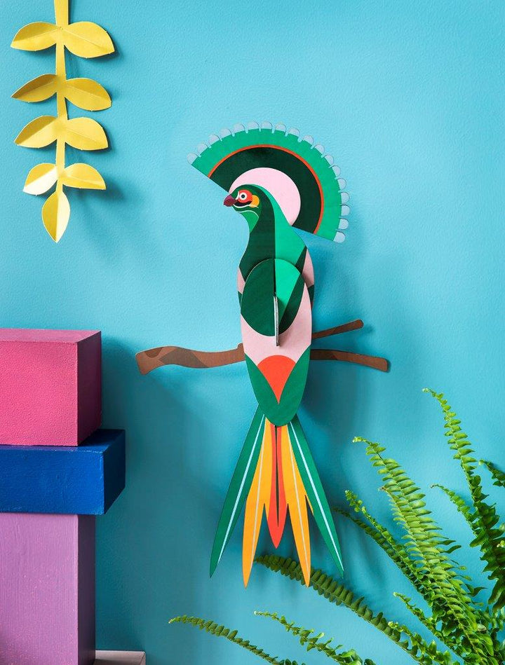 Ave del Paraíso Pájaros Arte Floral - Olokuti