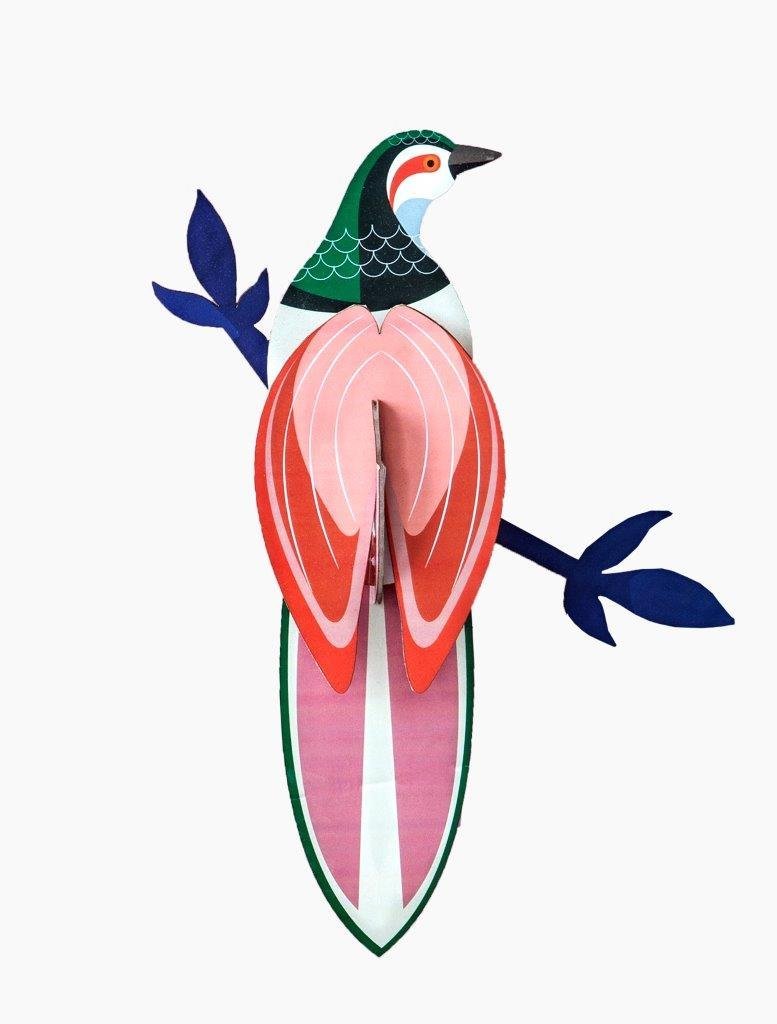 Ave del Paraíso Pájaros Arte Floral - Olokuti