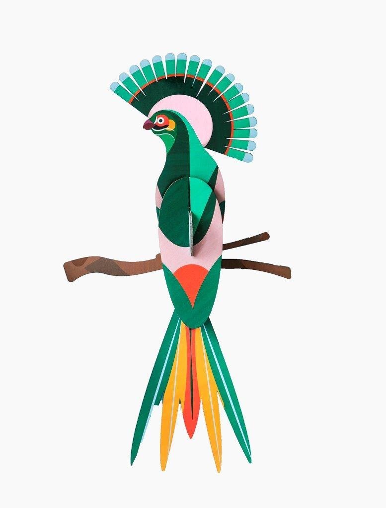 Ave del Paraíso Pájaros Arte Floral - Olokuti