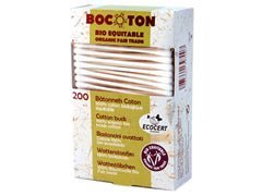 Bastoncillos oído algodón bio Bocoton, 200ud - Olokuti