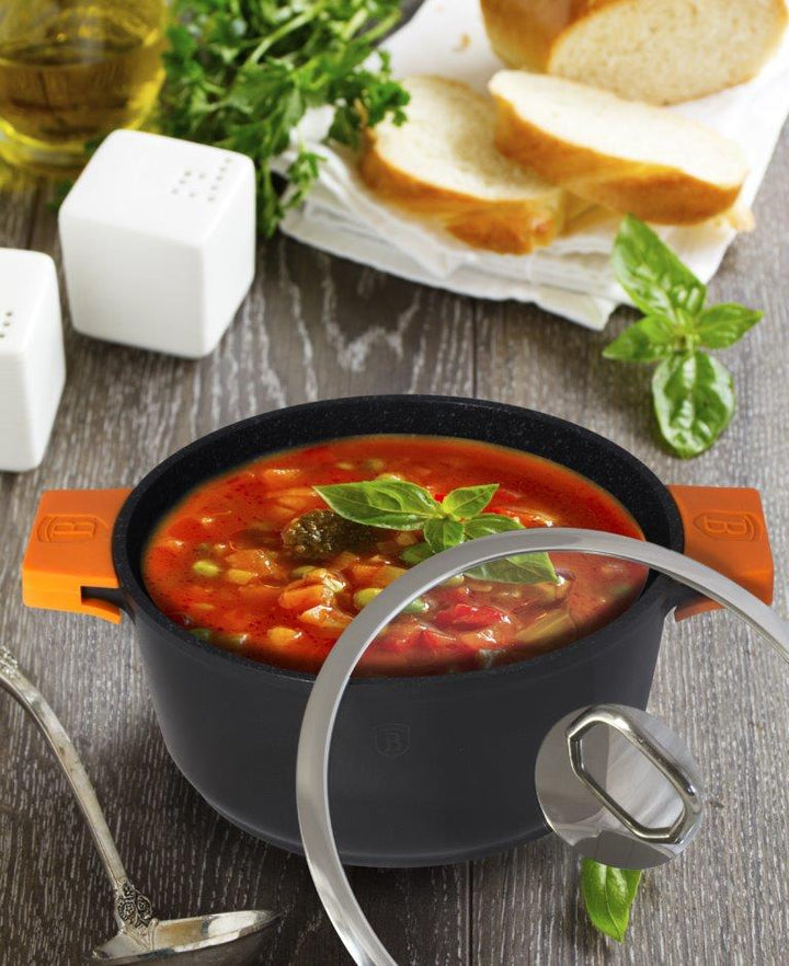 Cacerola con tapa 24 cm. Granit Diamond Line - Olokuti