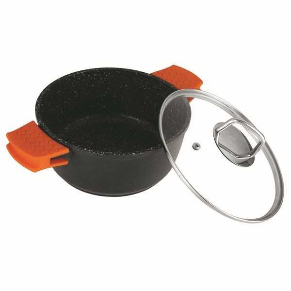 Cacerola con tapa 24 cm. Granit Diamond Line - Olokuti