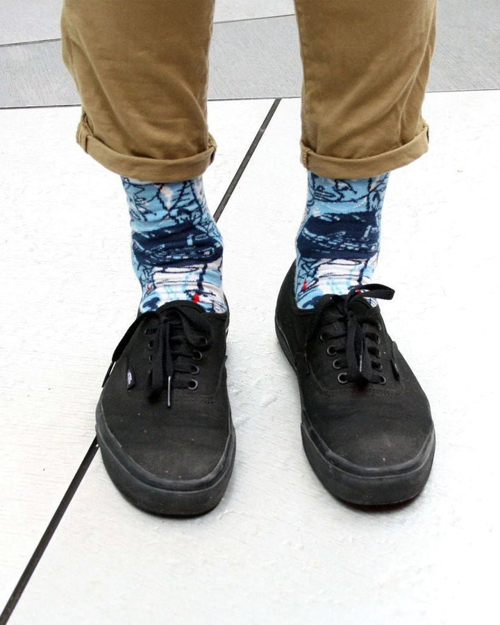 Calcetines azules Luciano Suárez - Olokuti