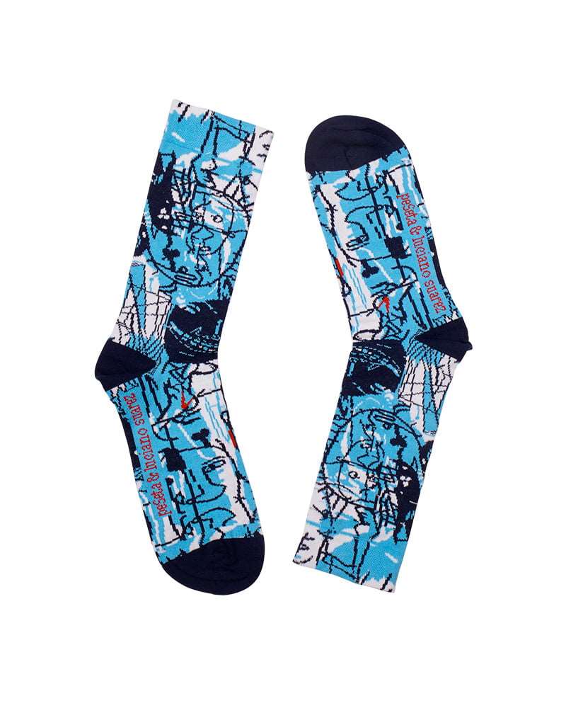 Calcetines azules Luciano Suárez - Olokuti