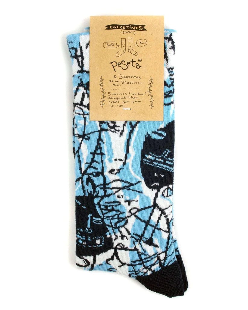 Calcetines azules Luciano Suárez - Olokuti