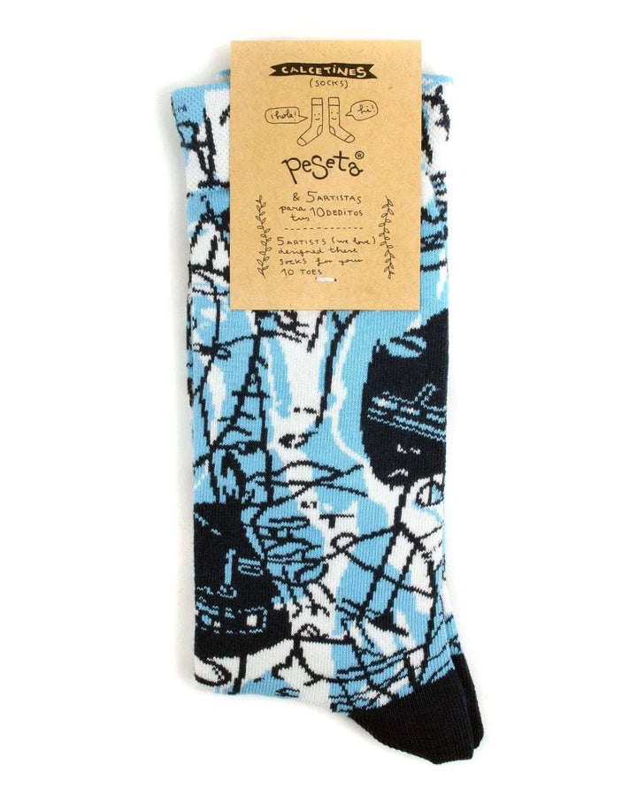 Calcetines azules Luciano Suárez - Olokuti