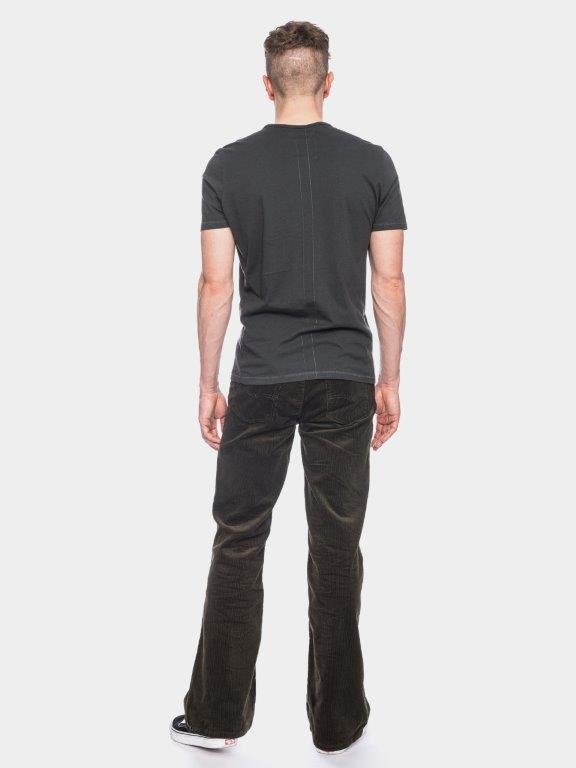 Camiseta hombre algodón orgánico Olek Antracita - Olokuti