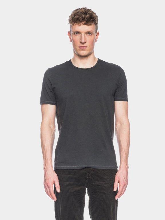 Camiseta hombre algodón orgánico Olek Antracita - Olokuti