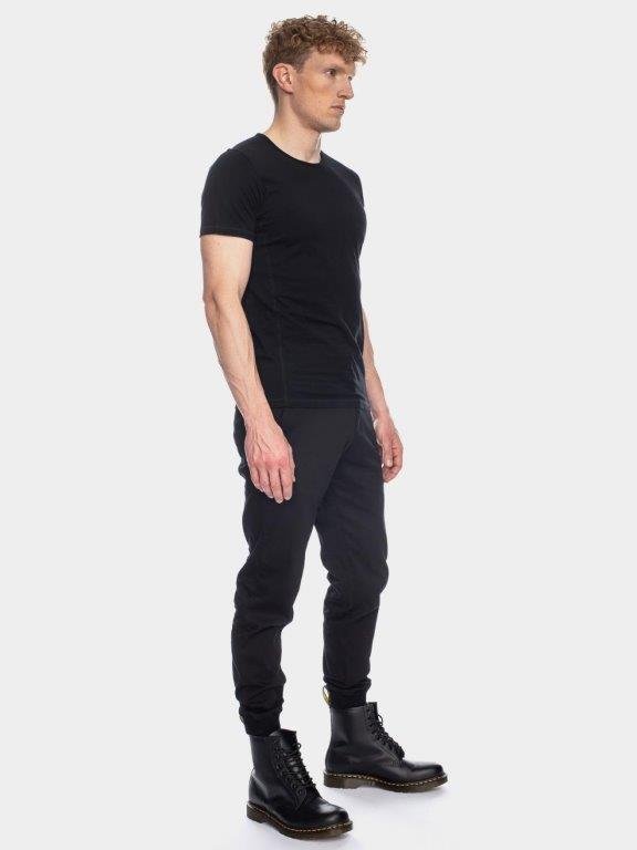 Camiseta hombre algodón orgánico Olek Negro - Olokuti