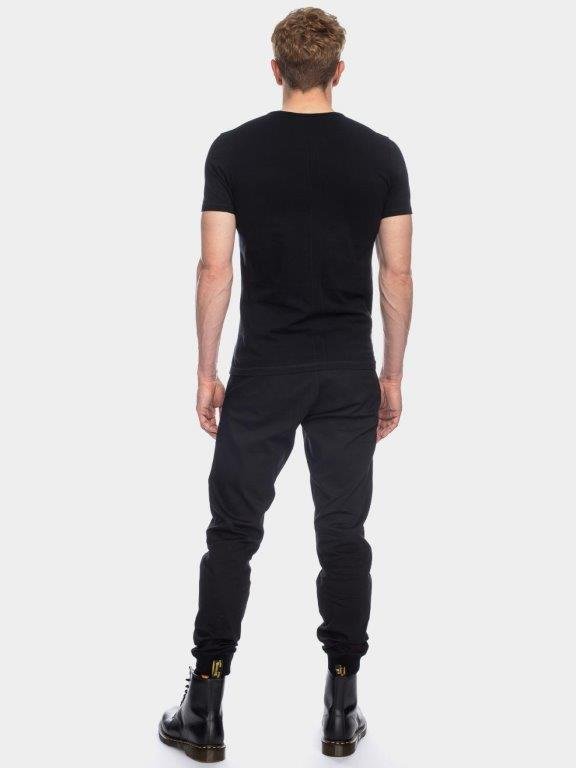 Camiseta hombre algodón orgánico Olek Negro - Olokuti