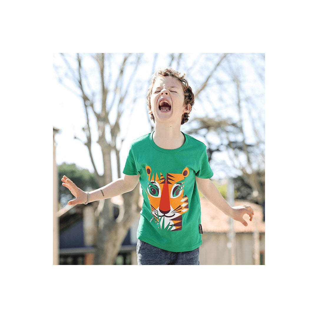 Camiseta verde Mibo Tigre - Olokuti