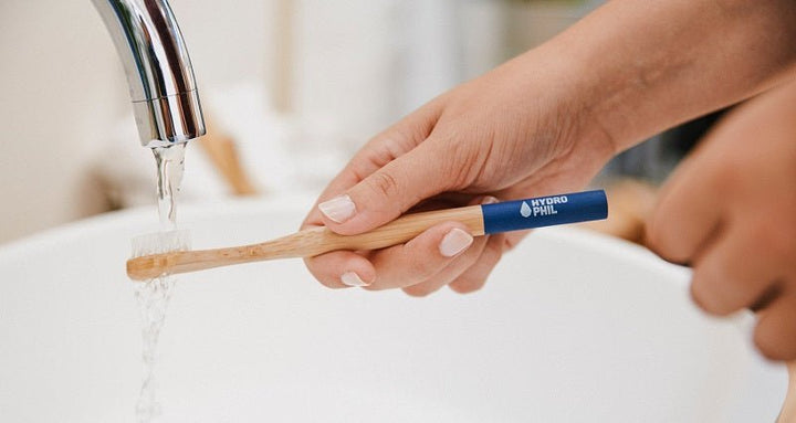 Cepillo de dientes bambú/nylon Azul, extra suave - Olokuti