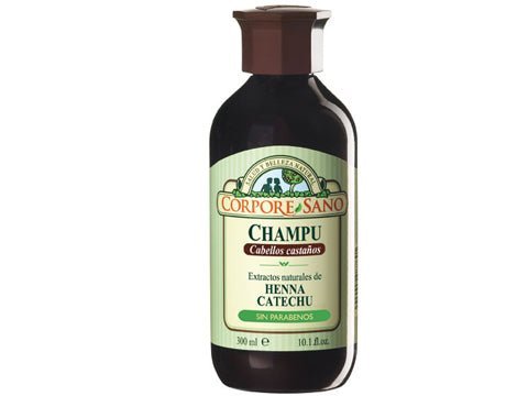 Champú Henna cabello castaño Catechu 300 ml - Olokuti