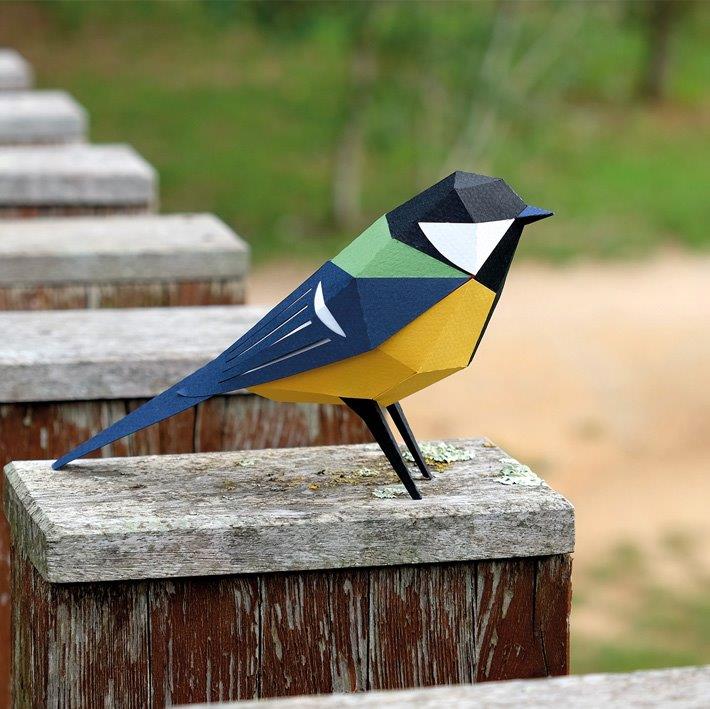 Figura de papel 3D - Carbonero / Parus major - Olokuti