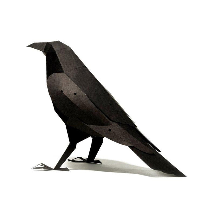 Figura de papel 3D - Cuervo / Corvus corax - Olokuti
