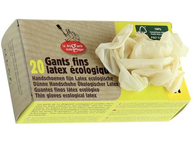 Guantes de latex FSC un uso 20 uds. - Olokuti