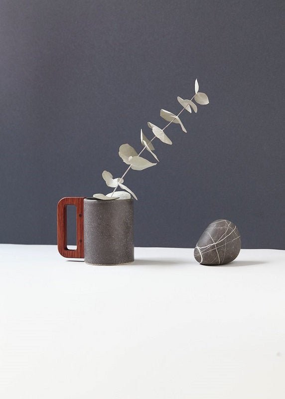 Mug cerámica con asa madera - Olokuti