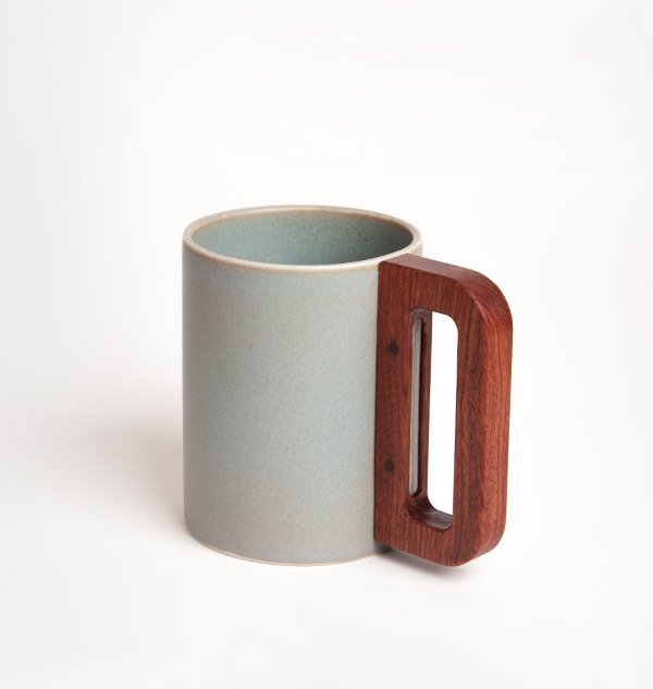 Mug cerámica con asa madera - Olokuti