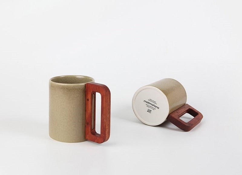 Mug cerámica con asa madera - Olokuti