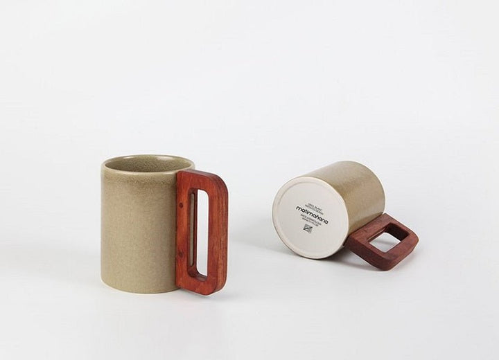 Mug cerámica con asa madera - Olokuti